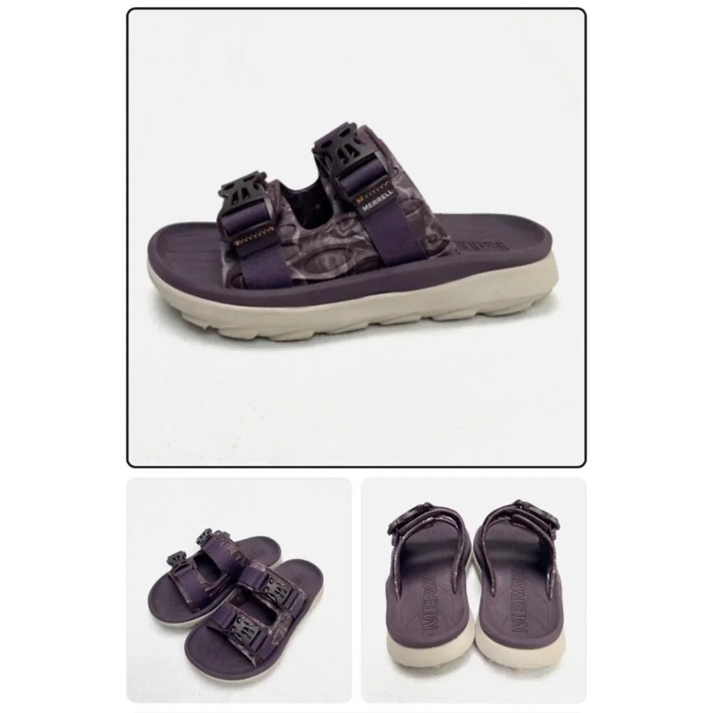 Merrell Sz 7 Purple Hut Ultra Wrap Slide Sandals‎
